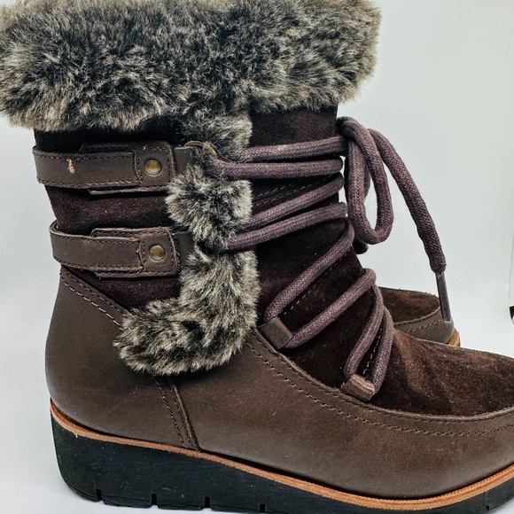 Women’s leather boots, size 6, brown, Earth - Picture 7 of 15